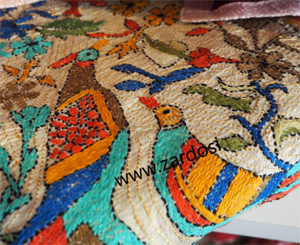 traditional Indian kantha embroidery Broderie Kantha traditionnelle indienne